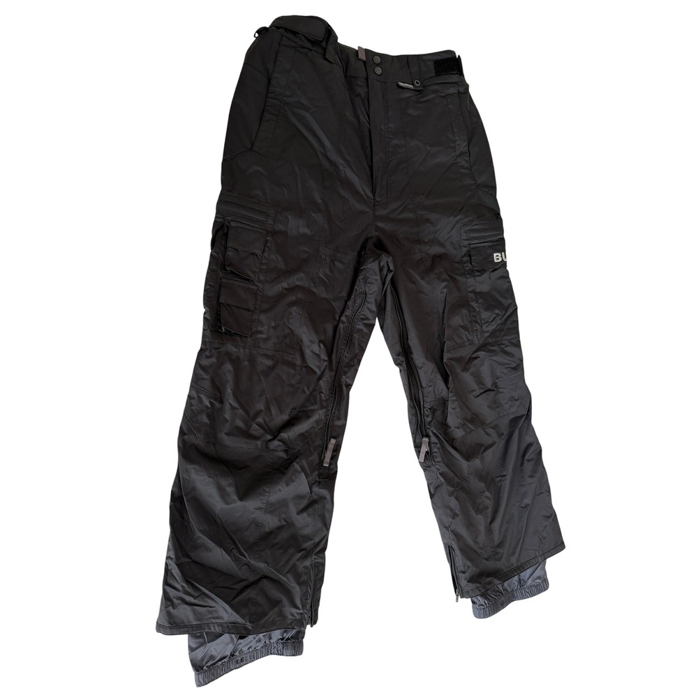 Burton Mens Black Snowboard Pants Cargo Ski Winter Sports Size Large